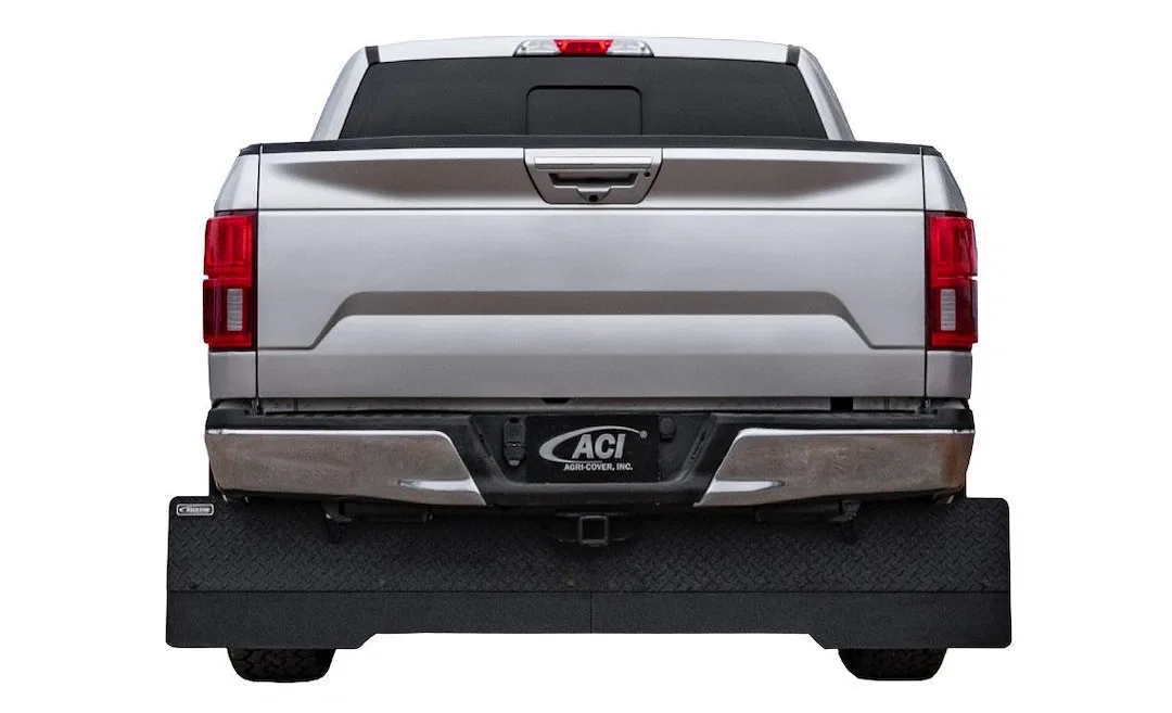 H2010109 – ACCESS Mud Flap, Direct-Fit Single Flat With Logo Diamond Mist Black Composite Rubber Screw On With Anti-S...